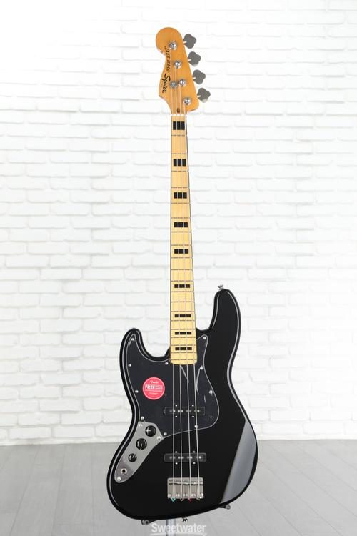 Squier Classic Vibe '70s Jazz Bass, Left-handed - Black | Sweetwater