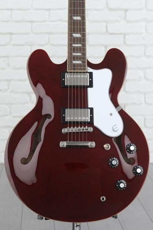 Epiphone Noel Gallagher Riviera Semi-hollow Electric Guitar - Dark Red Wine