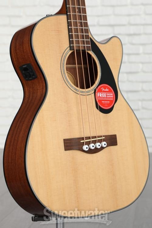 Fender CB-60SCE Acoustic-electric Concert Bass Guitar - Natural