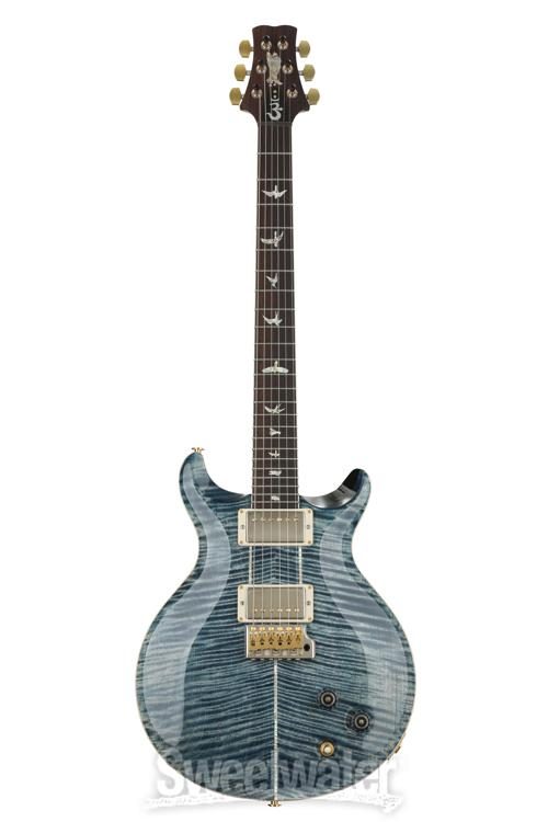 PRS Santana Retro Electric Guitar - Faded Whale Blue 10-Top PRS Santana Retro Electric Guitar - Faded Whale Blue 10-Top