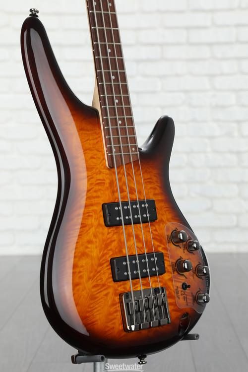 Ibanez Standard SR400EQM Bass Guitar - Dragon Eye Burst