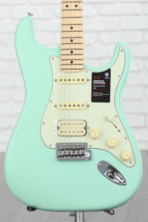 Fender American Performer Stratocaster HSS - Satin Surf Green with