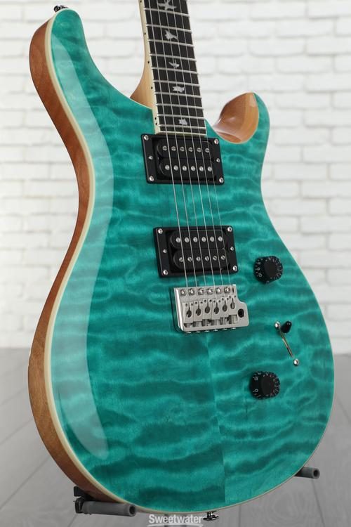 PRS SE Custom 24 Electric Guitar - Quilted Turquoise | Sweetwater