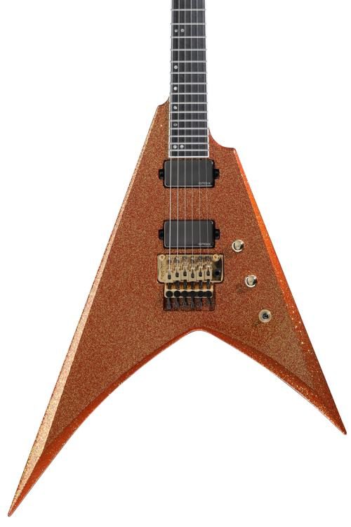 ESP USA V-II FR Electric Guitar - Rusty Copper Sparkle | Sweetwater