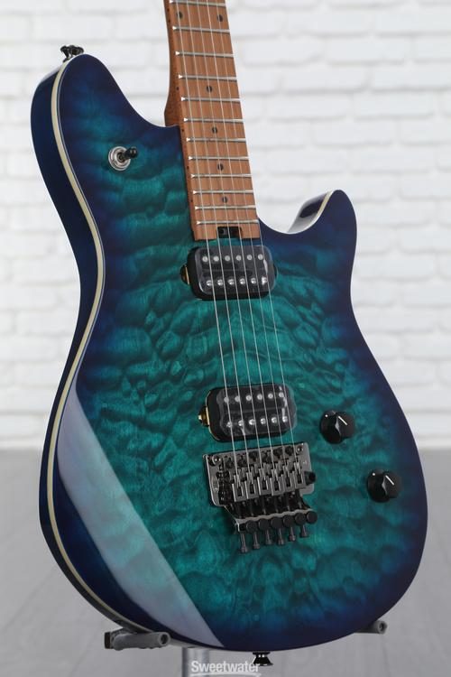 EVH Wolfgang Standard QM Electric Guitar - Chlorine Burst | Sweetwater