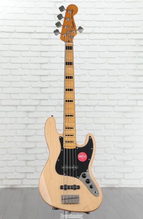 Squier Classic Vibe '70s Jazz Bass V - Natural with Maple Fingerboard