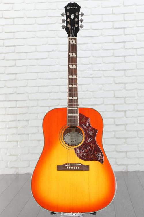 Epiphone Hummingbird Studio Acoustic-Electric Guitar - Faded Cherry Sunburst