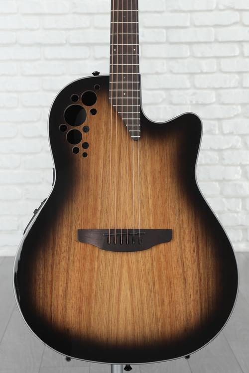 Ovation CS44P-ABLKW-G Celebrity Exotic Selection Acoustic-electric