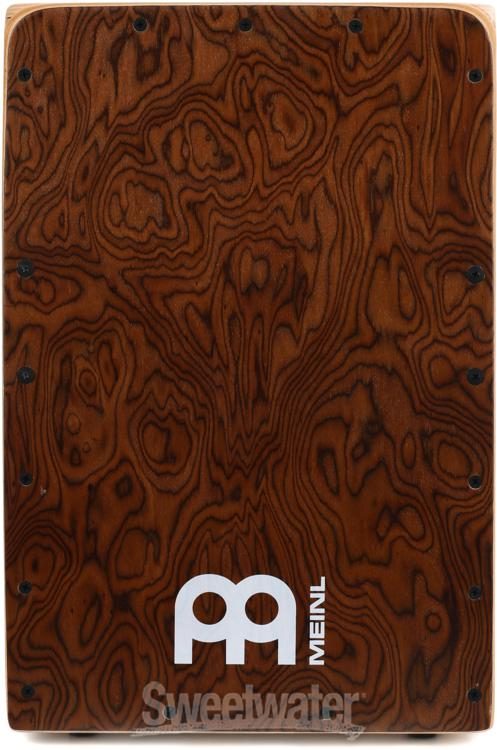 Meinl Percussion Snarecraft Mid-size Cajon - Burl Wood | Sweetwater