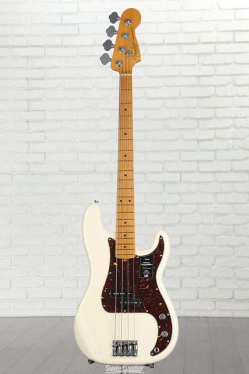 Fender American Professional II Precision Bass - Olympic White with Maple  Fingerboard