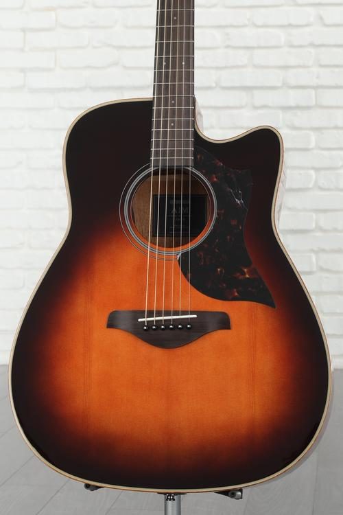 Yamaha A1M Dreadnought Cutaway Acoustic-electric Guitar - Tobacco