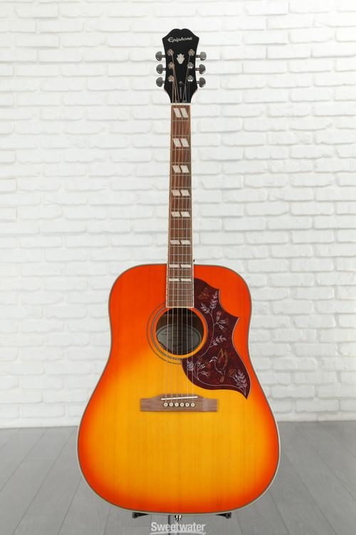 Epiphone Hummingbird Studio Acoustic-Electric Guitar - Faded Cherry Sunburst