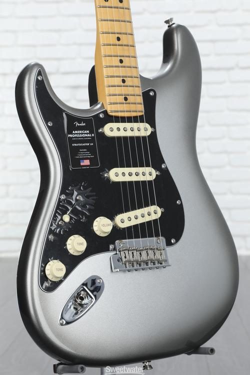 Fender American Professional II Stratocaster Left-handed - Mercury with  Maple Fingerboard