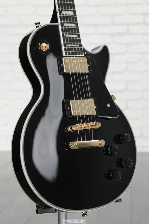 Epiphone Les Paul Custom Electric Guitar - Ebony | Sweetwater