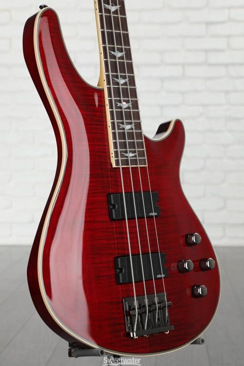 Schecter Omen Extreme-4 Bass Guitar - Black Cherry