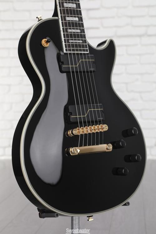 Epiphone 7-string Matt Heafy Les Paul Custom Origins Electric Guitar - Ebony