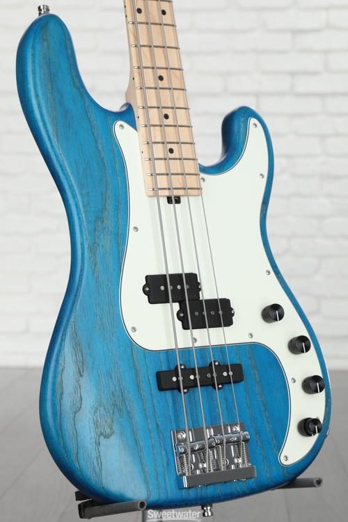 Sadowsky MetroLine 21-fret Hybrid P/J Bass, Swamp Ash Body, 4-string -  Ocean Blue Transparent Satin