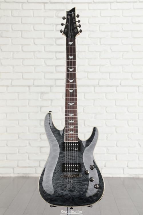 Schecter Omen Extreme-7 Electric Guitar - See Thru Black | Sweetwater