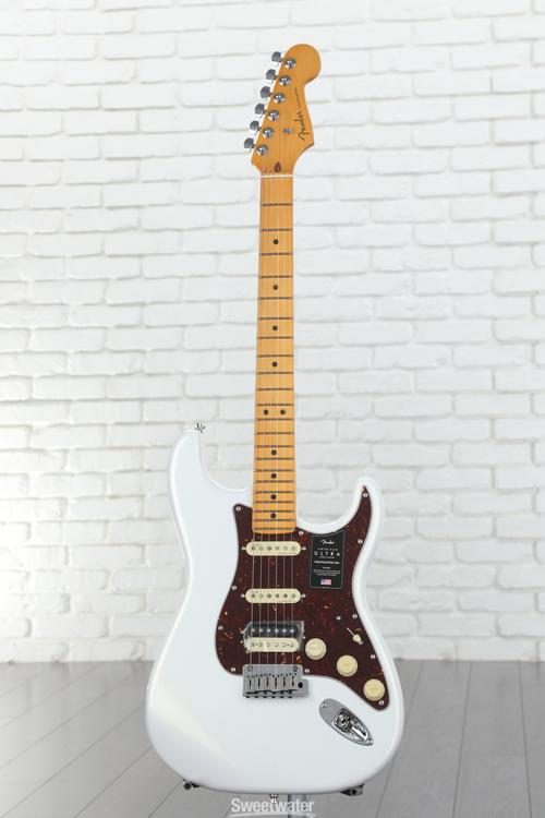 Fender American Ultra Stratocaster HSS - Arctic Pearl with Maple Fingerboard