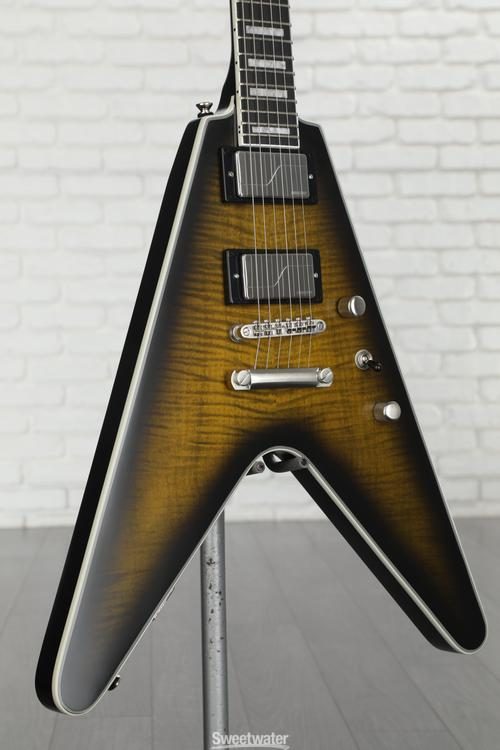 Epiphone Flying V Prophecy Electric Guitar - Yellow Tiger Aged 
