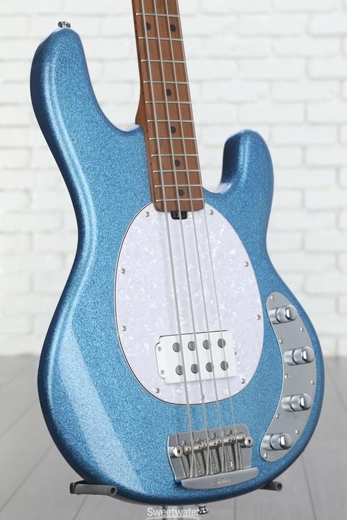 Sterling By Music Man StingRay RAY34 Bass Guitar - Blue Sparkle