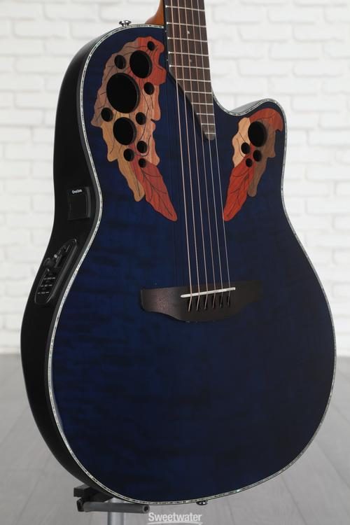 Celebrity Elite Plus CE44P-8TQ Mid-Depth Acoustic-Electric Guitar