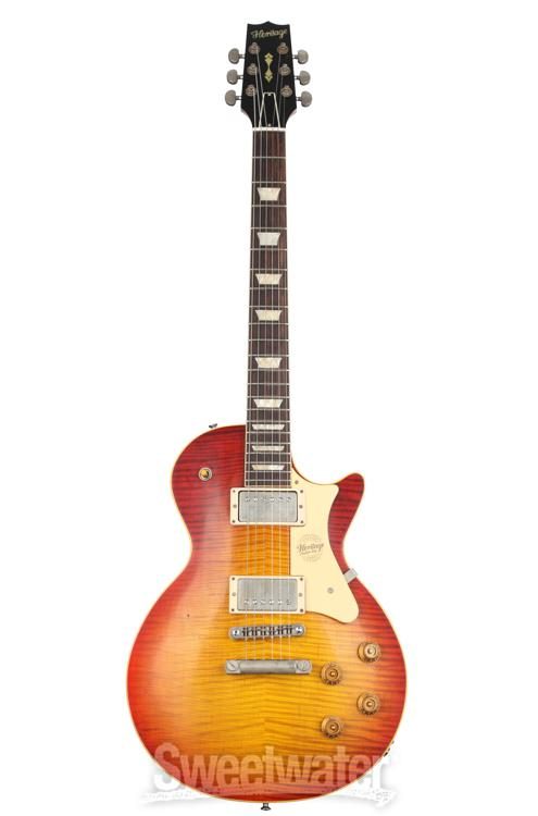ギター Heritage Custom Shop H-150 Artisan Aged Custom Shop Core Collection H-150 Electric Guitar, Ebony