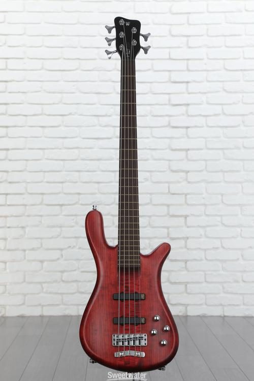 Warwick Pro Series 5 Streamer Stage I Electric Bass Guitar - Burgundy Red