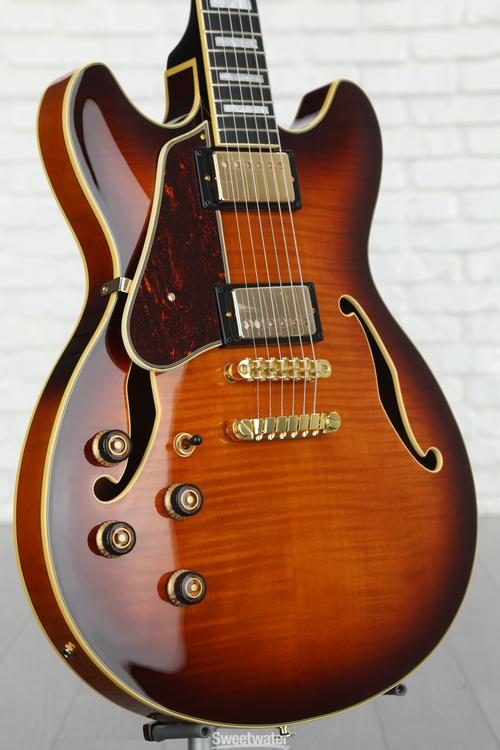 Ibanez Artcore Expressionist AS93FM Left-handed Semi-hollow Electric Guitar  - Violin Sunburst