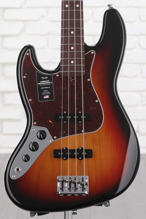 Fender American Professional II Jazz Bass Left-handed - 3 Color Sunburst  with Rosewood Fingerboard