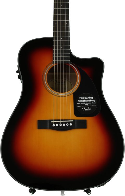 fender acoustic electric guitar cd60ce