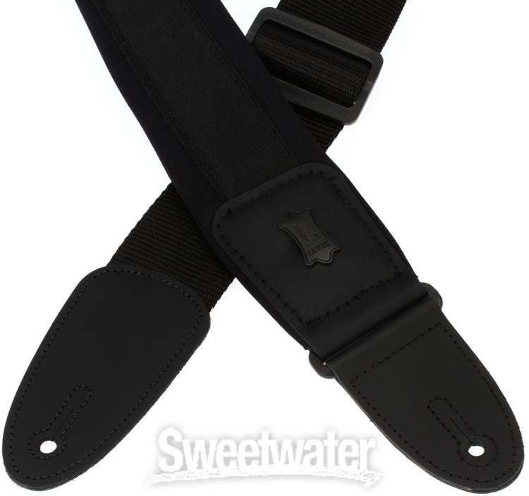 Levy's PM48NP2 Neoprene Guitar Strap - Black | Sweetwater