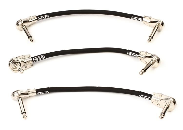Gold Plated Pedal Patch Cable Set Pedal Cable Kit 3 Pack Guitar Patch Cables 12 Inch Best for Instrument Effects and Pedal Boards by The Three Musiceteers… 