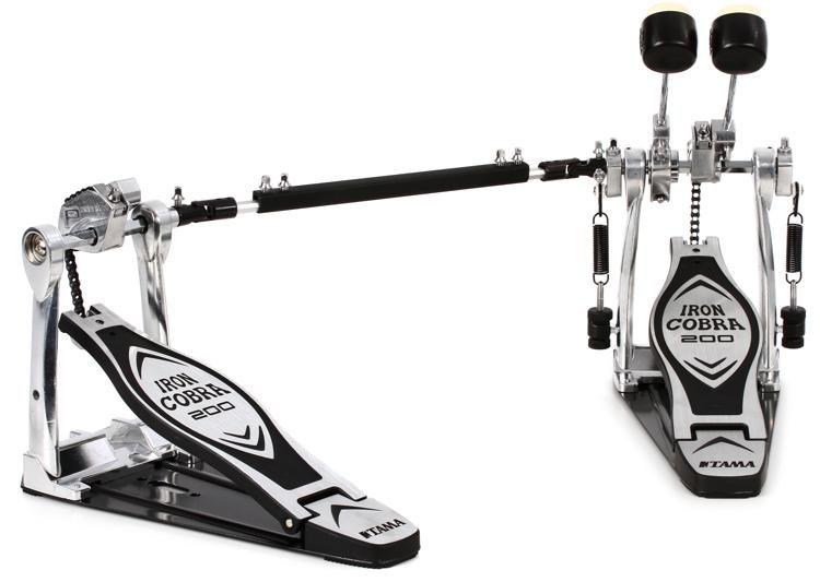 gemakkelijk te kwetsen Dosering Afzonderlijk Tama HP200PTW Iron Cobra 200 Double Bass Drum Pedal | Sweetwater