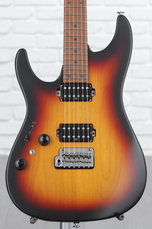 Ibanez Prestige AZ2402L Left-handed Electric Guitar - Tri Fade Burst Flat