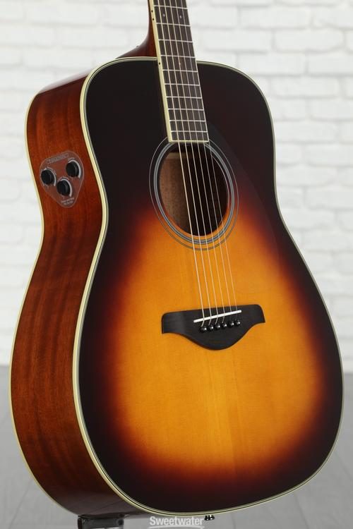 Yamaha FG-TA TransAcoustic Dreadnought Acoustic-electric Guitar - Brown ...