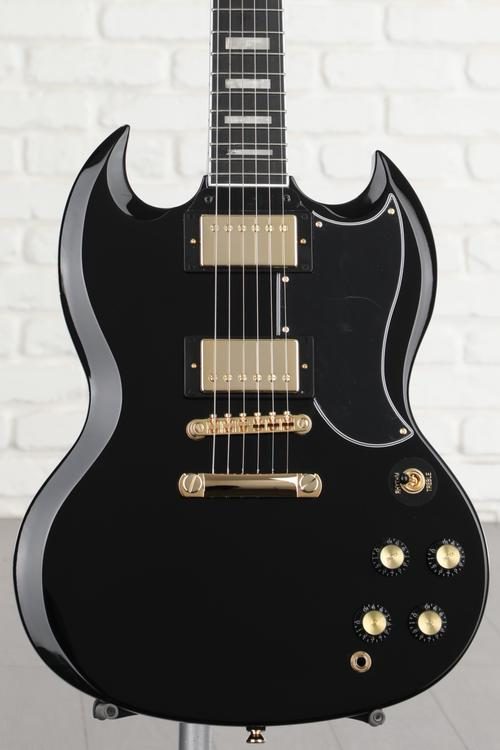 Epiphone SG Custom Electric Guitar - Ebony | Sweetwater