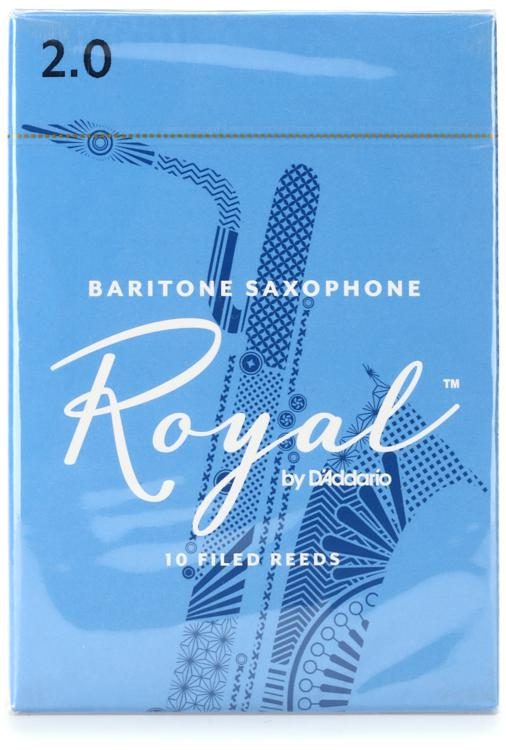 Strength 4.0 10-pack Royal by DAddario Baritone Sax Reeds 