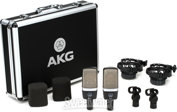 AKG C214 Large-diaphragm Condenser Microphone - Matched Stereo 