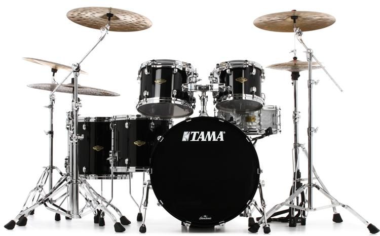 black tama drum set