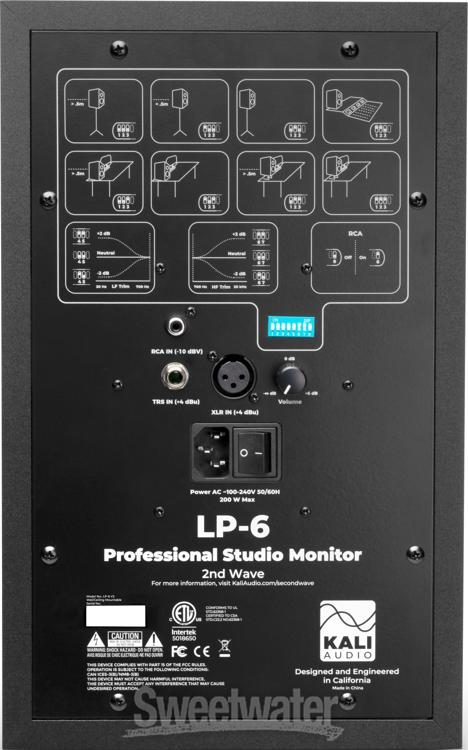 オーディオ機器 スピーカー Kali Audio LP-6 V2 6.5-inch Powered Studio Monitor - Black