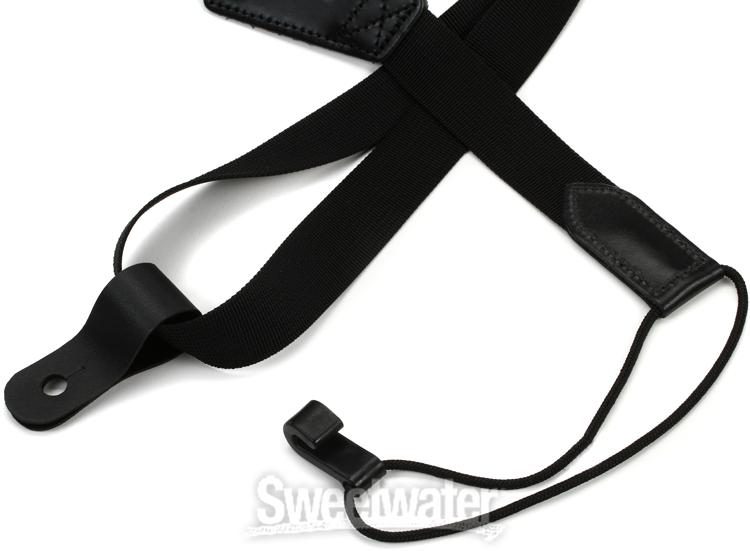 Levy's M20 Nylon and Leather Classical Guitar Strap - Black | Sweetwater