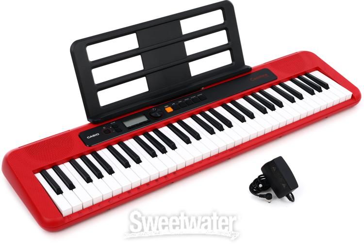 Casio Casiotone CT-S200 61-key Portable Arranger Keyboard - Red 