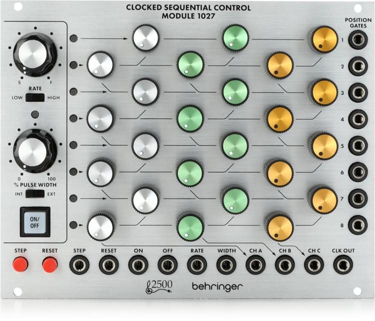 Behringer Clocked Sequential Control Module 1027 8-step Sequencer ...