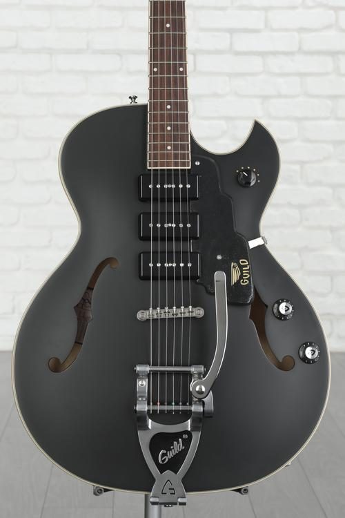 Guild Starfire I Jet 90 Electric Guitar - Satin Black | Sweetwater