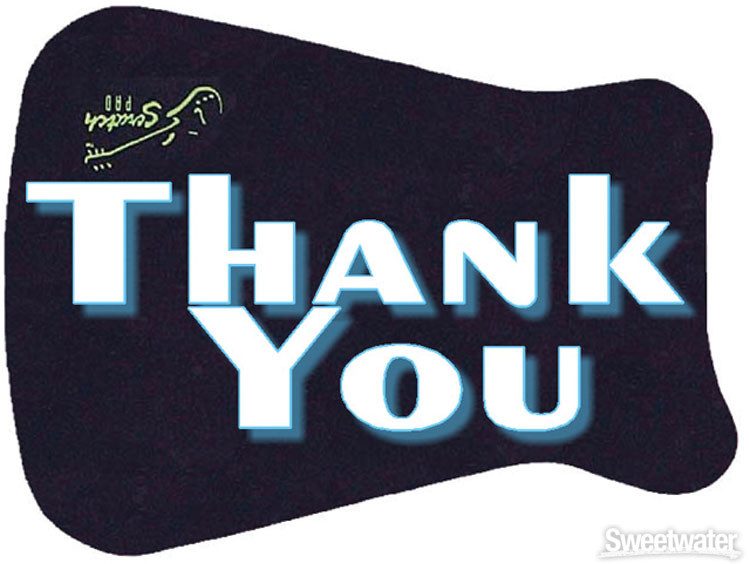 Scratch Pad Guitar Finish Protector Thank You Sweetwater
