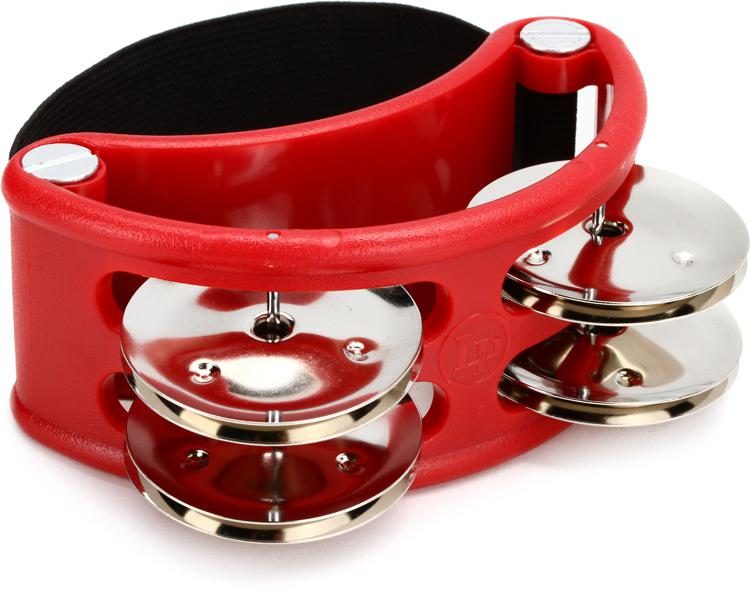 Percussion Musical Instrument Eastar Foot Tambourine Foot Percussion Latin Percussion with Stainless Steel Jingles 1 Piece Red Foot Shaker for Adults and Kids Bongos Ties Congas Ties 