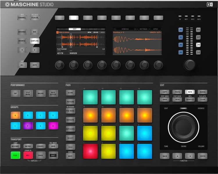 Native Instruments Maschine Studio Production and Performance System with  Komplete 12 Select