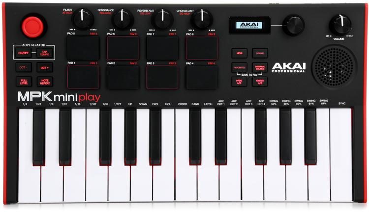 Akai Professional MPK Mini Play3 25-key Portable Keyboard and MIDI  Controller | Sweetwater