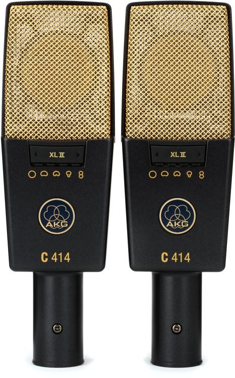 wasserette klimaat Heel boos AKG C414 XLII/ST Large-diaphragm Condenser Microphone - Matched Pair |  Sweetwater